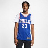 Image of DarioŠarić Icon Edition Swingman (Philadelphia 76ers) Men's Nike NBA Connected Jersey Blue