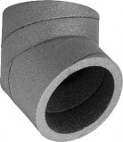 Afbeelding van 45grd bocht geisoleerd tbv ventilatie systeem 150mm
