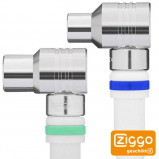 Afbeelding van 10m Coaxkabel Technetix Ziggo geschikt Wit kabelkeur 4G/LTE Proof