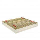 Image de Fatmoose Bac à sable en bois BuddyBox Bac à sable disponible en trois hauteurs
