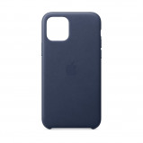 Afbeelding van Apple iPhone 11 Pro Leather Back Cover Middernachtblauw