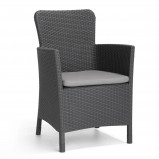 Imagen de Allibert Silla de comedor de jardín Trenton gris grafito 226453