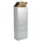 Afbeelding van Allux 600 Ruko lock staande brievenbus (Frank's tweede kans: nee, Kleur: zilver)