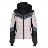 Afbeelding van Bogner Farina Down Winterjas Dames Light Pink Black Grey 42 Elastaan,Polyamide