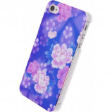 Afbeelding van Xccess Oil Cover Apple iPhone 5/5S/SE Purple Flower