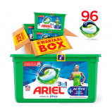 Afbeelding van 3x Ariel Wasmiddel 3in1 Pods Touch of Lenor Active Odour Defense 32 stuks