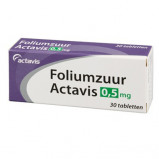 Afbeelding van Actavis Foliumzuur 0.5 mg 30 tabletten