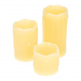 Afbeelding van Arti Casa LED kaarsen wax set 3 stuks