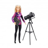 Afbeelding van Barbie astrofysicus National Geographic 26 cm paars/zwart