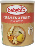 Afbeelding van Babybio 3 Vruchtengranen 6 Maanden, 220 gram