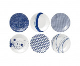 Afbeelding van Royal Doulton Pacific Gebaksbord 16 cm 6 st. Blauw