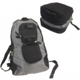Afbeelding van Bicycle Gear 2 in 1 Zadeltas/Rugzak zwart/grijs 19 x 6 12 cm