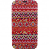 Afbeelding van Xccess Book Stand Case Samsung Galaxy S4 I9500/I9505 Aztec Orange Xc