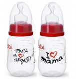 Afbeelding van Bibi Fles Happiness Papa Mama (260ml)