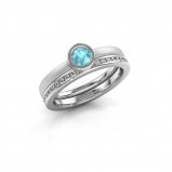 Abbildung von Ring Cara 585 Gold Blau Topas 4 mm