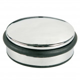 Afbeelding van ALCO Deurstopper metaal laag chroom, 1300 gram hoog 4cm