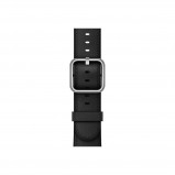 Afbeelding van Apple Watch 38mm Klassiek Leren Polsband Zwart horlogebandje