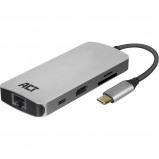 Afbeelding van ACT USB C 4K Multiport Dock kabel converter