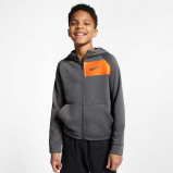 Image of Nike Dri FIT Men's Full Zip Training Hoodie Grey