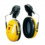Afbeelding van 3M PELTOR G500V5FH510 GU Gezichtbeschermingskap combinatie met Optime I gehoorkap en 5F 11 Vizier geel