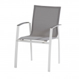 Afbeelding van 4 Seasons Outdoor Torino Stapelbare Tuinstoel Grijs