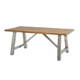 Afbeelding van 4 Seasons Outdoor Icon tuintafel 240x102 cm Teak + RVS